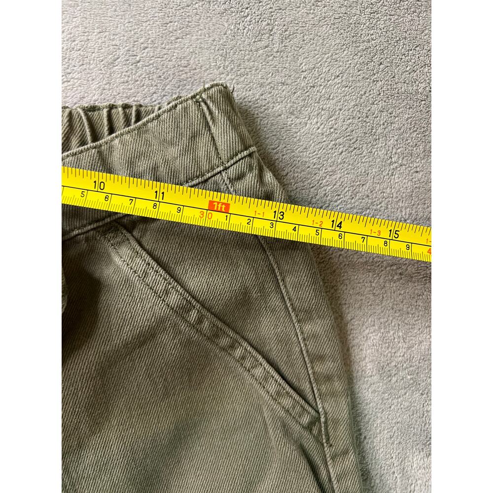 Forever 21 olive green cargo jogger pants flexible high-rise waistband womens M - Picture 7 of 9